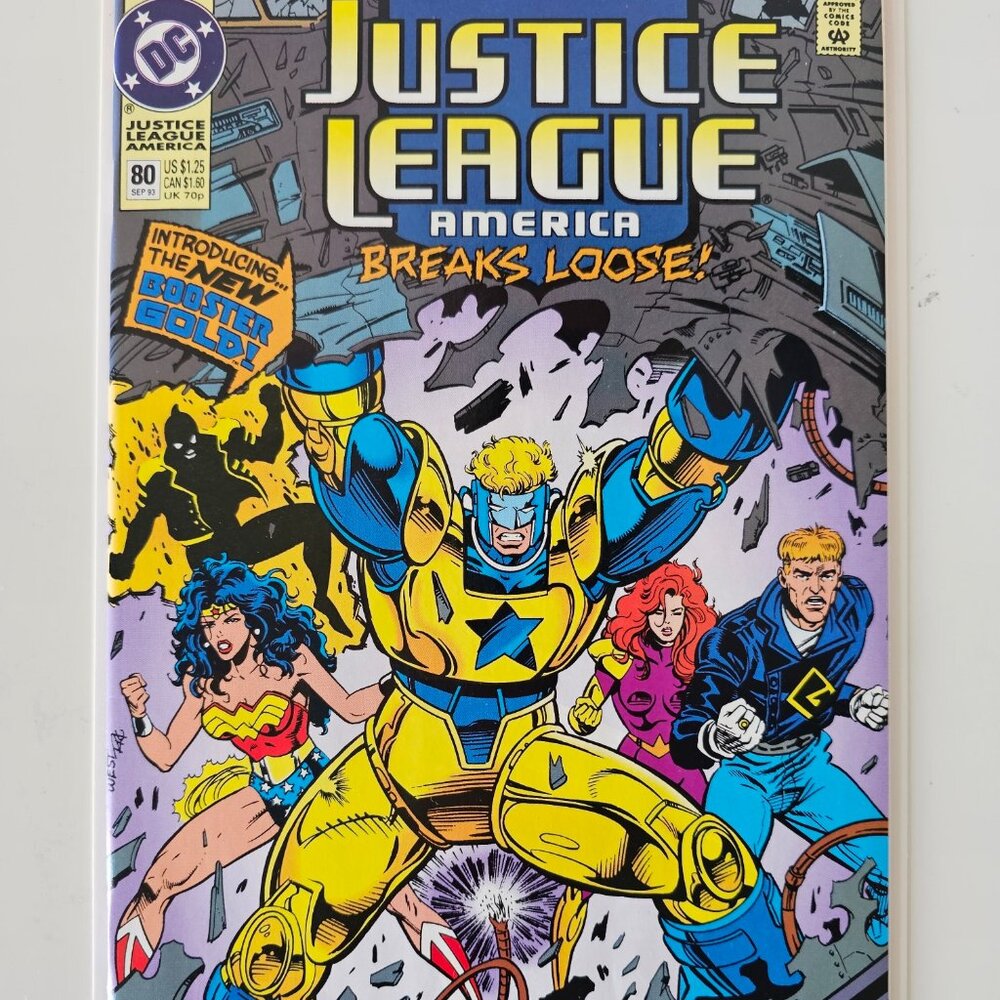 JUSTICE LEAGUE America #80 Sep 1993 DC Comics Breaks Loose! VF/NM